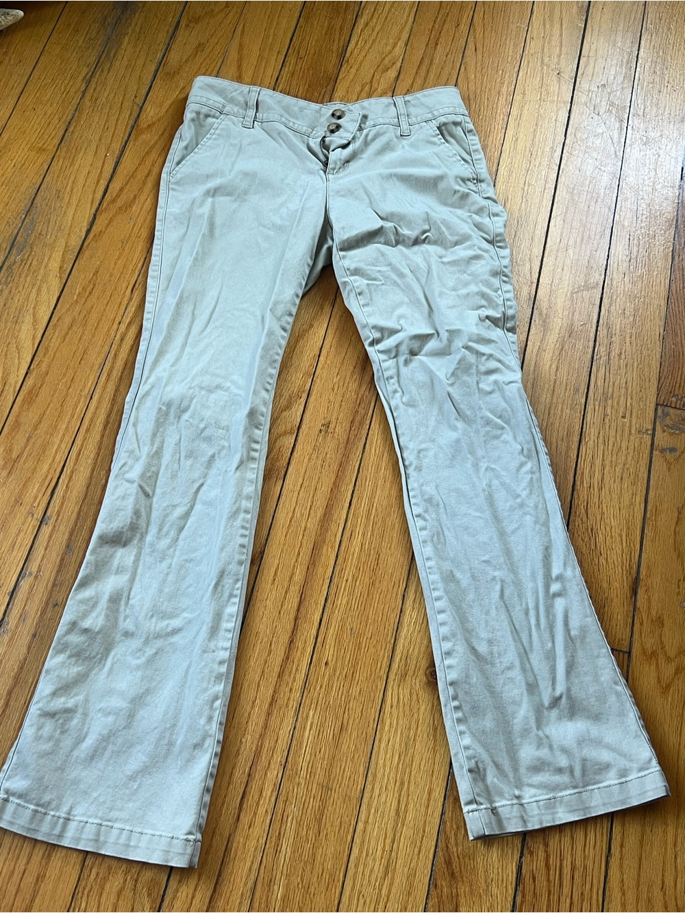 Arizona Jean Company Light Beige Flare Jeans